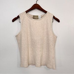 cream knit tank top